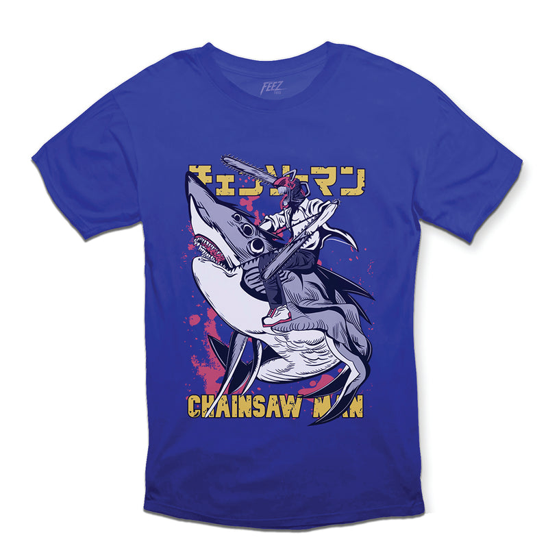 Chainsaw Man Shark Ride Tee