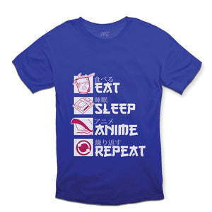 Eat, Sleep, Repeat Anime Tee