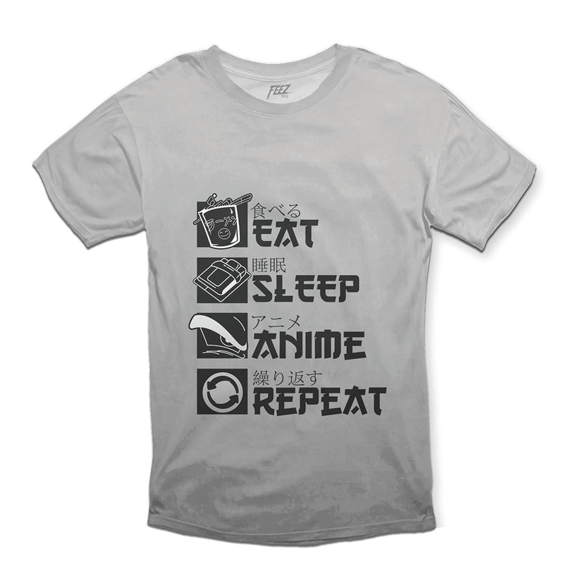 Eat, Sleep, Repeat Anime Tee